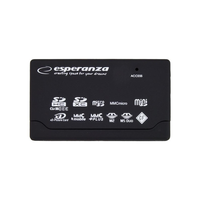 Card Reader All-in-1 Esperanza EA119, Black, USB2.0