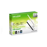 TP-Link TL-WN722N, Wireless LAN, 150Mbps, Atheros, USB, Detachable Antenna