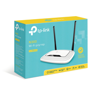 TP-Link TL-WR841N, Wireless Router 4-port 10/100Mbit, 300Mbps, 2xFixed Antena