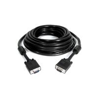 CC-PPVGA-5M-B Premium VGA-Cable, HD15M/HD15M, dual-shielded w/2*ferrite,  5.0m, Black