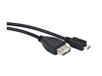 Cable USB OTG, Micro B - AF, 0.15 m