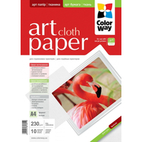 ColorWay Art Cloth GlossyFinne Photo Paper A4, 230g, 10pcs