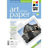 ColorWay Art Stripe GlossyFinne Photo Paper A4, 230g, 10pcs