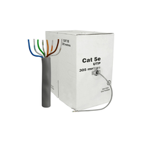 Cable UTP cat.5E 305m, CCA, 24awg 4x2x1/0.50, solid gray, APC Electronic