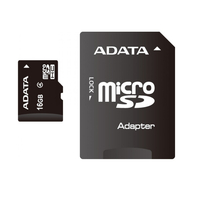 16Gb microSDHC ADATA Class4, w/SD adapter