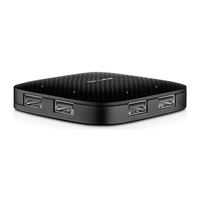 TP-LINK UH400 USB Hub,  mini-size, 4 ports, USB 3.0, Built-in USB connector cable 3