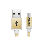 Sync & Charge microUSB cable ADATA, Golden,100cm