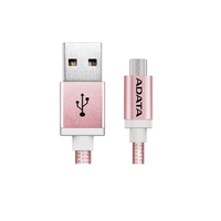 Sync & Charge microUSB cable ADATA, RoseGolden,100cm