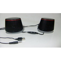 F&D V620 (Black, 2x1.2W RMS(1.5"), 30-20kHz, 65dB, BlueLighting, USB-Power) 1