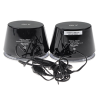 F&D V620 (Silver, 2x1.2W RMS(1.5"), 30-20kHz, 65dB, BlueLighting, USB-Power) 1