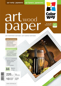 ColorWay Art Wood MatteFinne Photo Paper  A4, 220g, 10pcs