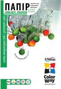 ColorWay Premium Satin Micropores Photo Paper 4R, 260g, 50pcs